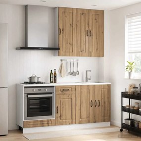 vidaXL Μονάδα κουζίνας KALMAR 5 pcs Artisan Δρυς Επεξεργασμένο Ξύλο