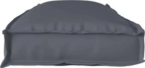 vidaXL Μαξιλάρι Ανθρακί 110 x 40 x 8 εκ Ύφασμα Όξφορντ