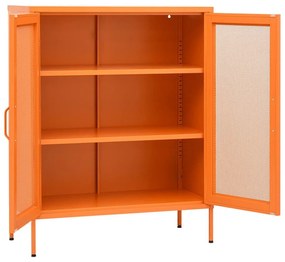 Ντουλάπι Αποθήκευσης Πορτοκαλί 80 x 35 x 101,5 εκ. Ατσάλινο - Πορτοκαλί