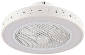 Ανεμιστήρας Οροφής Almanor 101000410 Με Φως Led Και Τηλεχειριστήριο Φ50x19cm 36W White Inlight Διάμετρος 50cm