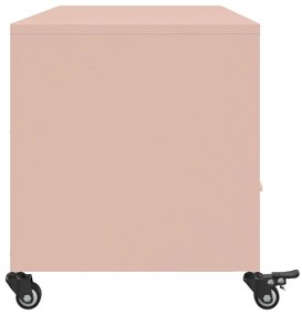 vidaXL Έπιπλο Τηλεόρασης Ροζ 100,5x39x43,5 εκ. Ατσάλι