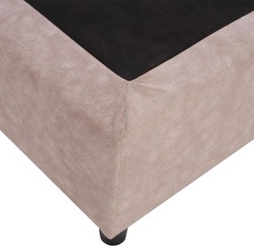 Επενδυμένο Κρεβάτι MALENA Ημίδιπλο Nubuck Μπέζ 120x200 εκ. 120x205x125 εκ.