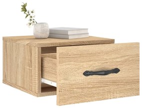 vidaXL Κομοδίνα Επιτοίχια Sonoma Δρυς 35 x 35 x 20 εκ.