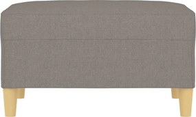 vidaXL Υποπόδιο Taupe 70 x 55 x 41 εκ. Υφασμάτινο