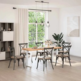 vidaXL Πόδια Κονσόλας σε Σχήμα U 2 τεμ. Λευκά 28x(72-73) εκ. Ατσάλι