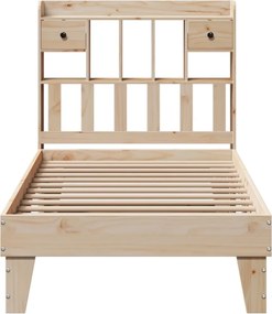 vidaXL Σκελετός Κρεβατιού Χωρίς Στρώμα 100x200 εκ. Μασίφ Πεύκο