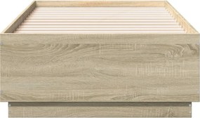 vidaXL Πλαίσιο Κρεβατιού Sonoma Δρυς 75 x 190 εκ. Επεξεργασμένο Ξύλο