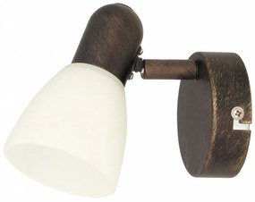 Rabalux Σποτ Μονό Soma Φ8xY11cm Καφέ Με Χρυσή Πατίνα 6591