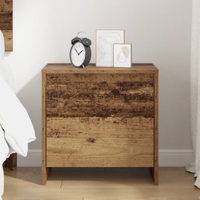 vidaXL Κομοδίνο Παλιό ξύλο 45 x 34 x 44.5 εκ Επεξεργασμένο ξύλο