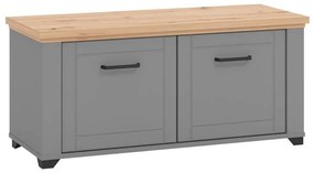 Έπιπλο Εισόδου Valencia KOM Γκρί Γραφίτης - Artisan Oak - Γκρί Μάτ 103,5x41x47,5 εκ. 103.5x41x47.5 εκ.