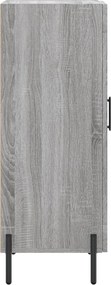 vidaXL Ντουλάπι Γκρι Sonoma 34,5x34x90 εκ. από Επεξεργασμένο Ξύλο