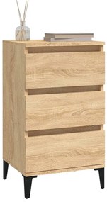 vidaXL Κομοδίνο Sonoma Δρυς 40x35x70 εκ. από Επεξεργασμένο Ξύλο