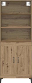 vidaXL Highboard 2 pcs artisan δρυς 69,5 x 34 x 180 εκ.
