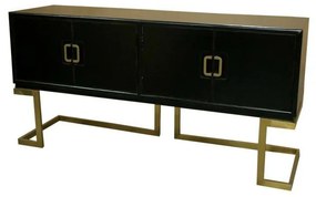 Σκευοθήκη DKD Home Decor Μαύρο Αργυρό Χρυσό Μέταλλο Λεύκες 180 x 50 x 90 cm