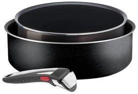 Σετ Μαγειρικά Σκεύη Tefal Ιngenio με αποσπώμενη λαβή και διαμέτρους 24cm και 20cm - 3 τεμάχια (2 σκεύη &amp; λαβή)
