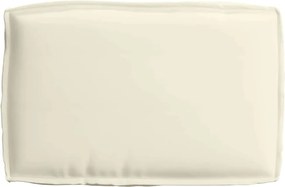 vidaXL Μαξιλάρι Ύφασμα Όξφορντ Κρεμ 60 x 40 x 8 εκ.
