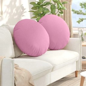 vidaXL Μαξιλάρια καθισμάτων 2 pcs Ροζ Ø80 x 29 εκ ύφασμα
