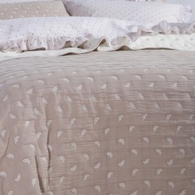 Κουβερλί Υπέρδιπλο (230x240) 2 Όψεων Nef-Nef Homeware Surreal Beige