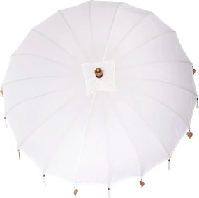 vidaXL Μπαλινέζικη Ομπρέλα Κρεμ 220 x 220 x 260 εκ Βαμβάκι