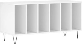 vidaXL Έπιπλο Δίσκων Λευκό 100 x 38 x 48 εκ. από Επεξεργασμένο Ξύλο