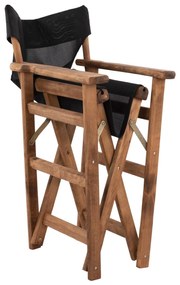 Καρέκλα Σκηνοθέτη ΛΗΜΝΟΣ C10368.05 Καρυδί με Textilene Μαύρο 57x54x88.5 εκ. 57x54x88.5 εκ.