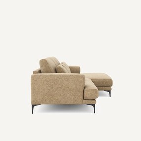 Γωνιακός καναπές XL δεξιός, από βαμβακερό ύφασμα, MARSILE