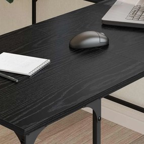 vidaXL Γραφείο Μαύρη Οξυά Επεξεργασμένο Ξύλο 139 x 139 x 75 εκ.