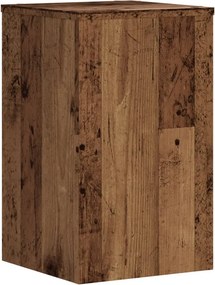 vidaXL Βάσεις Φυτών 2 τεμ. Όψη Παλαιού Ξύλου 30x30x50 εκ. Επεξ. Ξύλο