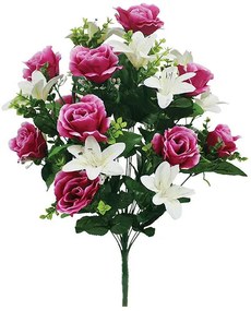 Τεχνητό Μπουκέτο Λουλουδιών 62εκ. Marhome 00-23605-24-4