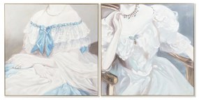 Καμβάς DKD Home Decor Τζίντζερ Καμβάς 102 x 4,5 x 102 cm
