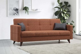 3-Seat Sofa-Bed Polya - Tile Red Tile Red