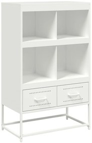 vidaXL Ντουλάπι Λευκό 68x39x111,5 εκ. από Χάλυβα