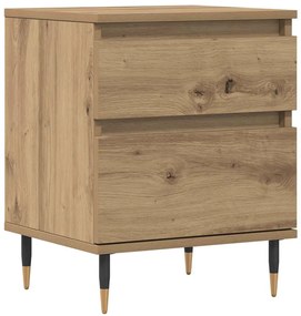 vidaXL Κομοδίνο τεχνίτης Δρυς 40x35x50 εκ. από Επεξεργασμένο Ξύλο