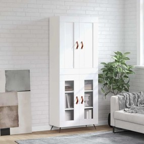 vidaXL Ντουλάπι Λευκό 69,5x34x180 εκ. από Επεξεργασμένο Ξύλο
