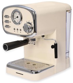 Heinner HEM-1100CR Μηχανή Espresso Ρετρό 1100W Πίεσης 15bar, Μπεζ