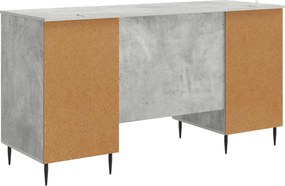 vidaXL Γραφείο Γκρι Σκυροδέματος 142,5 x 50 x 75 εκ.