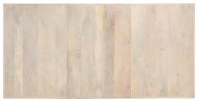 vidaXL Τραπεζαρία 180 x 90 x 76 εκ. από Μασίφ Ξεβαμμένο Ξύλο Μάνγκο
