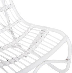 ΠΟΛΥΘΡΟΝΑ GRINN HM9815.03 ΡΑΒΔΟΙ RATTAN ΣΕ ΛΕΥΚΟ 56,5x73,5x79,5Υ εκ.