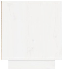 vidaXL Έπιπλο Τηλεόρασης Λευκό 140 x 35 x 40 εκ. από Μασίφ Ξύλο Πεύκου