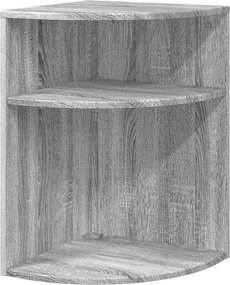 vidaXL End Table Γκρίζο Σονομα 39,7 x 39,7 x 60 εκ Επεξεργασμένο ξύλο