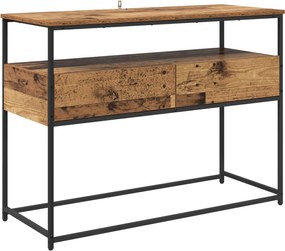 vidaXL Τραπέζι κονσόλας Παλιό Ξύλο 100 x 40 x 75 cm Επεξεργασμένο ξύλο