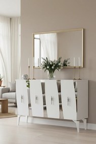 Stewehome Κονσόλα πολύχρηστο ντουλάπι ράφι για γωνιά καφέ και βάση τηλεόρασης 120x32x79 cm