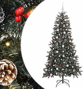 vidaXL Τεχνητό Χριστουγεννιάτικο Δέντρο με 300 LED Πράσινο 210 cm