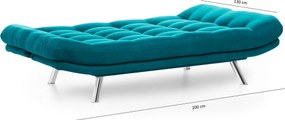 3-Seat Sofa-Bed Misa Sofabed - Petrol Green Petrol Green
