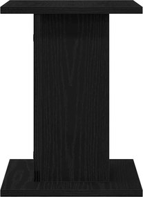 vidaXL Βάση φυτών 2 pcs Μαύρη Οξυά 30 x 30 x 40 cm Επεξεργασμένο ξύλο