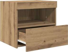 vidaXL Κομοδίνο Artisan Oak 50 x 40 x 45 cm Επεξεργασμένο Ξύλο