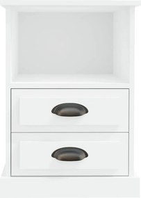 vidaXL Κομοδίνο Λευκό 43 x 36 x 60 εκ.