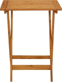 vidaXL Σετ Επίπλων Bistro 3 τεμ. Μπεζ Ύφασμα/Μασίφ Πεύκου