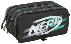 Τριπλή Κασετίνα Nerf Game Μαύρο 21,5 x 10 x 8 cm