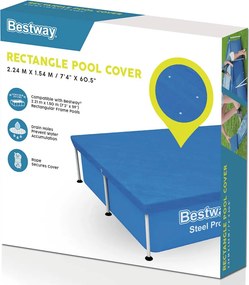 Bestway Κάλυμμα Πισίνας Flowclear 221 x 150 εκ.